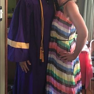 Multi Color Spring maxi dress